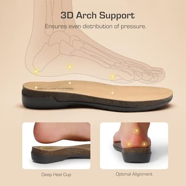 DREAM PAIRS Women's Closed Toe Sandals Arch Support Comfort Cork Footbed Flat Sandals Summer Shoes,Size 10,Navy,DWUMFS2501 - Image 2