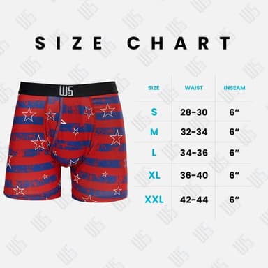 Warriors & Scholars Chafe Safe Pouch Boxer Briefs For Men Pack Of 6, Ultra Soft, Breathable Quick Dry, Moisture-Wicking, Buldge Enhancing Mens Underwear, 429FBP M - Image 6