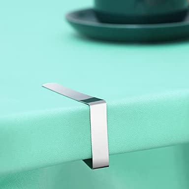 12 Pack Tablecloth Clips - Heavy Duty Picnic Table Clips, Stainless Steel Table Cloth Cover Clamps, Table Cloth Holders Ideal for Restaurant Picnics Marquees Weddings Graduation Party - Image 5