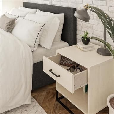Novogratz Kelly Nightstand, Ivory Oak - Image 5