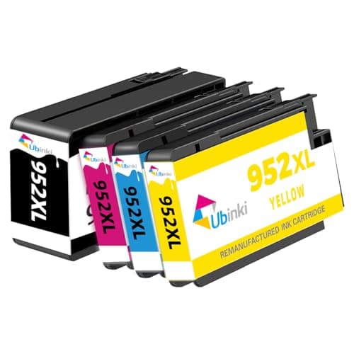 952XL Ink Cartridges Black Color Combo Pack for HP 952 XL Printer OfficeJet Pro 7740 HP952 HP952XL Compatible for 8720 8710 8715 8740 8730 8210 8725 8702 7720 8216 8700 8200 8716 Cyan Magenta Yellow - Image 1