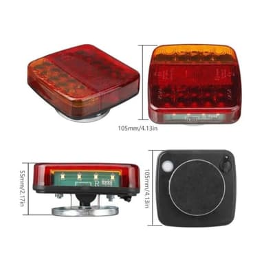 wartleves Wireless Trailer Lights Magnetic,Wireless Trailer Lights,2025 New Led Wireless Tail Lights for Trailer,Rechargeable Towing Light Kit with Powerful Suction Base for Trucks,Boat,RV,Vehicle - Image 8