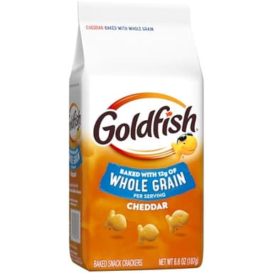 Goldfish Baked with Whole Grain Cheddar Cheese Crackers, 6.6 Oz Bag - Image 5