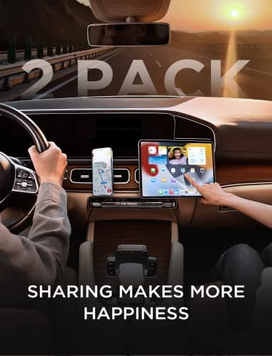 LISEN 2 Pack Magnet for Phone Car Mount Magnetic Phone Holder for Your Car Vent 6 Military Magnets Vent Cell Phone Holder Mount for Car Plate Fit All iPhone 16/15/14/13 Pro Max Plus Samsung S25 - Image 2