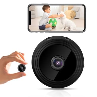 Mini Spy Camera Wireless -1080P Hidden Camera WiFi, Small Nanny Cam for Pet, Baby, Indoor, Car Camera for Surveillance with Motion Detection and Night Vision, App Control - Image 1