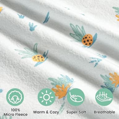 david's kids Micro Fleece Baby Sleep Sack 0-6 Months, Soft Warm Baby Wearable Blankets with 2-Way Zipper, 2 Pack Comfy Sleeping Bags for Infant Newborn Boys Girls Neutral, Small Size, Dinosaur - Image 7