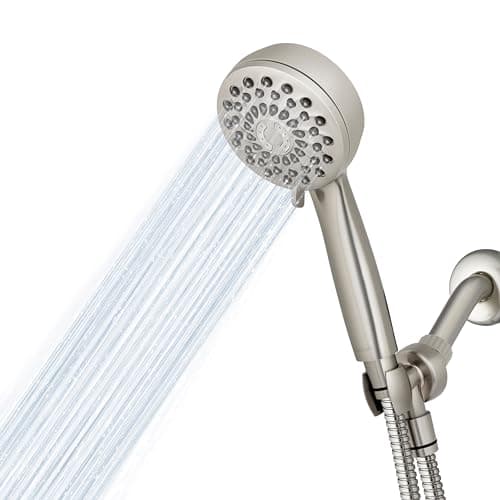 Waterpik High Pressure Hand Held Shower Head With Hose, PowerPulse Massage 7-Mode, Brushed Nickel XPB-769ME - Image 1