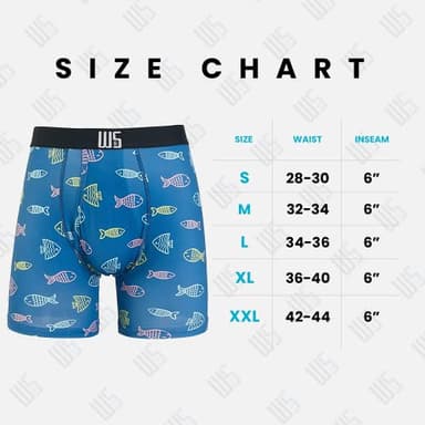 Warriors & Scholars Boxer Briefs For Men Pack Of 6, Ultra Soft, Breathable Quick Dry, Moisture-Wicking Mens Underwear, AM95F M - Image 6