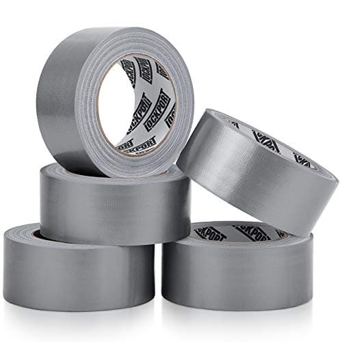 Lockport 5 Pack Duct Tape Heavy Duty Waterproof, Strong Adhesive Silver Duct Tape Bulk for Indoor Outdoor Repairs, Tear by Hand - 30 Yards x 2 Inch - Image 1