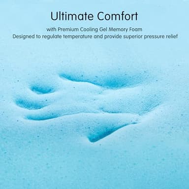 CHUN YI Mattress Topper Queen, 4 Inch Memory Foam Mattress Topper, Gel Infused Bed Topper with Removable Washable Cover, Soft Mattress Pad for Pressure Relief, CertiPUR-US Certified - Image 9