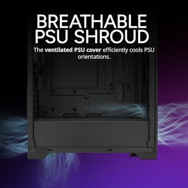 Cooler Master Elite 301 Lite Micro-ATX High Airflow Minimalist PC Case, 365mm GPU Max, Compatible RTX 5080|RX 7090 XT, 280mm AIO Max, Type C, Tempered Glass, 120mm PWM Fan, Intakes Grill - Image 9