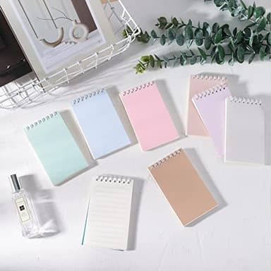 Ddaowanx Small Notebooks,3x5 Pocket Spiral Notepads With Lined Pages - The Perfect Little Mini Notebook to Stay Organized and Boost Productivity at Work or School (8, Cute Colors) - Image 7