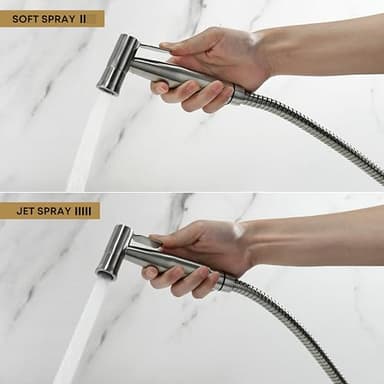 Purrfectzone Bidet Sprayer for Toilet, Handheld Sprayer Kit, Cloth Diaper Sprayer Set - Easy to Install - Stainless Steel - Image 4