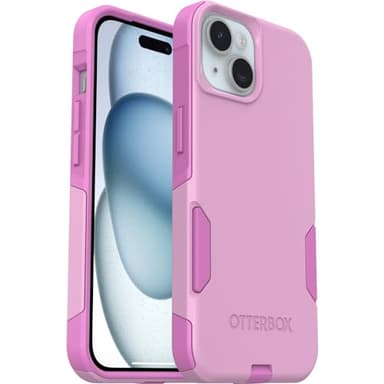 OtterBox iPhone 16e, 15, 14, & 13 Commuter Series Case - Run Wildflower (Pink), Slim & Tough, Pocket-Friendly, with Port Protection - Image 5