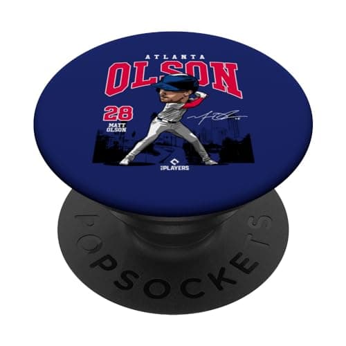 Matt Olson | Atlanta Baseball MLB Players | MLBOLS4027 PopSockets Adhesive PopGrip - Image 1