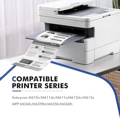 147A Black Toner Cartridge Compatible for HP 147A M612 Toner Cartridge W1470A 147X W1470X for HP LaserJet Enterprise M610n M611dn M611x M612dn M612x MFP M634h M635fht M635h M636fh Printer Ink (1-Pack) - Image 2