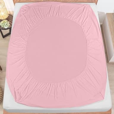 Utopia Bedding Waterproof Mattress Protector, Premium Terry Mattress Cover 200 GSM, Breathable, Fitted Style with Stretchable Pockets (Pink, Crib) - Image 2