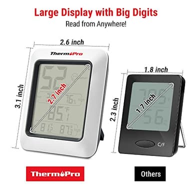 ThermoPro TP50 Digital Hygrometer Indoor Thermometer Room Thermometer and Humidity Gauge with Temperature Humidity Monitor - Image 6