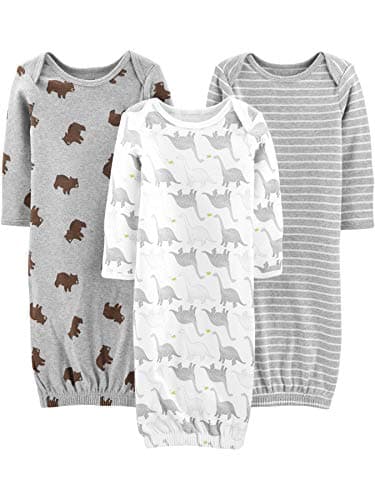 Simple Joys by Carter's Baby Boys' 3-Pack Cotton Sleeper Gown - Image 1
