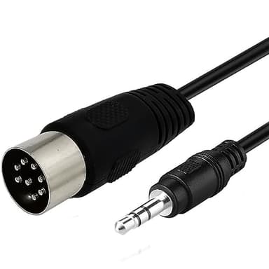 Traovien 8 Pin DIN to 3.5mm Cable,8-Pin DIN Plugs Male to 3.5mm TRS Male Jack Stereo Plug Converter Cable for Audio Cable for Musical Instrument Sound Equipment.(0.5m/1.6ft) - Image 3