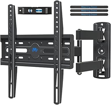 Mounting Dream TV Wall Mount Swivel and Tilt for Most 26-55 Inch TV, TV Mount Perfect Center Design, Full Motion TV Mount Bracket with Articulation, up to VESA 400x400mm, 60 lbs, MD2377 - Image 2