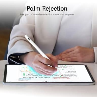 MYSTILUCK Stylus Pen for iPad 11th & 10th Gen - 2X Faster Charging, Tilt & Palm Rejection, Works with iPad Pro 12.9/11/M4, Air 5/M2, Mini 6, iPad 6th-11th Gen (2018-2025) - Image 6