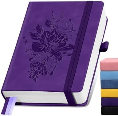 Lined Journal Notebook 365 Pages, A5 Leather Journals for Writing Women & Men, Hardcover Notebook with 100GSM Thick Paper, Daily Journal Notebook for Travel, Work, School, Note Taking, College Ruled - Image 3