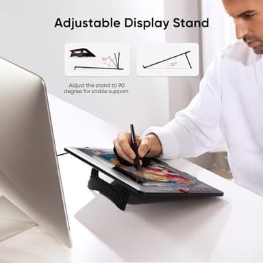 XPPen Drawing Tablet with Screen Full-Laminated Graphics Drawing Monitor Artist13.3 Pro Graphics Tablet with Adjustable Stand and 8 Shortcut Keys (8192 Levels Pen Pressure, 123% sRGB) - Image 6