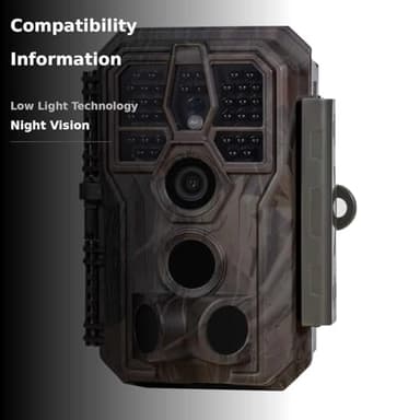 GardePro E5S Trail Camera, 64MP 1296p HD Video, Game Cameras with 100ft Night Vision Motion Activated Waterproof for Deer Wildlife Cam, Hunting - Image 3