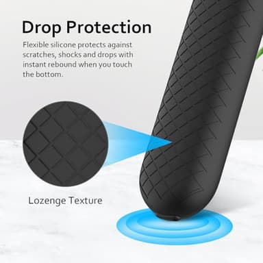 USTIYA Remote Case for Google TV Streamer 4K 2024 Protective Control Cover Silicone (Black) - Image 5