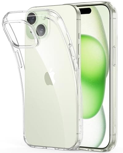 ESR Clear Case for iPhone 15 Plus Case, Shockproof Thin Cover, Yellowing-Resistant Slim Transparent TPU Phone Case, Zero Series, Clear - Image 1