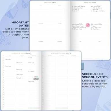 Clever Fox Teacher Planner – School Year Planner with Calendars & Lesson Plans – Book for Classroom & Homeschool Organization, A4 (Periwinkle) - Image 3