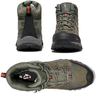 NORTIV 8 Men's Waterproof Hiking Boots Outdoor Mid Trekking Lightweight Mountaineering Shoes Paladin - Image 5