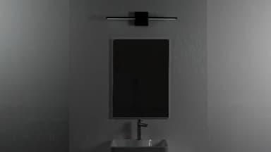 Ensenior Modern Bathroom Vanity Light 48 Inch, Built-in Dimmer, 28W Dimmable 5CCT LED Light Fixture Over Mirror, Baked-on Matte Grey Vanity Lights for Mirror Cabinets Bedroom - FCC & ETL Certificated - Image 9