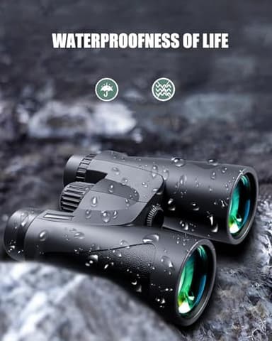 Powerful 12x42 Youth Binoculars for Adults high Powered Hunting Birding Travel Theater Astronomy Bird Watching Stargazing Star Gazing Opera geo Safari Marine Birdwatching - Image 3