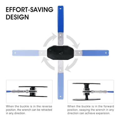 Brake Caliper Compression Tool with 2 Brake Caliper Hooks, 2 Brake Disc Lubricant, 5 in 1 Professional Caliper Piston Compressor Tool Brake Pad Spreader for Single/Twin/Quad Piston Calipers, Blue - Image 3