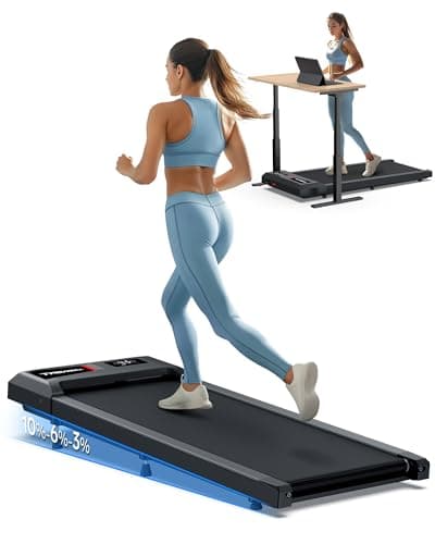 Walking Pad with 10% Incline, Walking Pad Treadmill 265lb Capacity, [Voice Control] Works with KINOMAP WELLFIT APP, 2.5HP Running Pad Small Treadmill for Home Office Apartment - Image 1