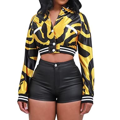 Women's High Waist Faux Leather Shorts Sexy PU Leather Matt Shorts Small Matte-Black - Image 3