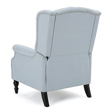 Christopher Knight Home Walter Fabric Recliner, Light Sky Dimensions: 34.75”D x 28.00”W x 41.25”H - Image 6