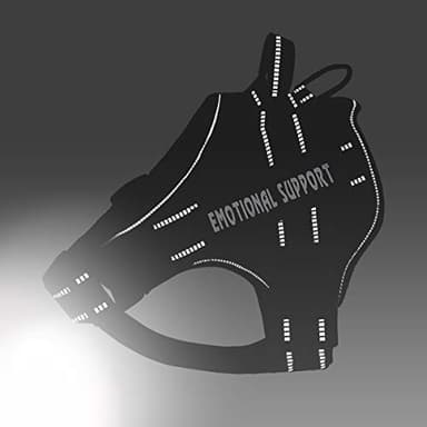 VOOPET Emotional Support Dog Harness, Professional Service Dog Vest for Medium Dogs, Reflective, Breathable, Adjustable, No Pull/Choke, ESA Essential Harness - Image 5
