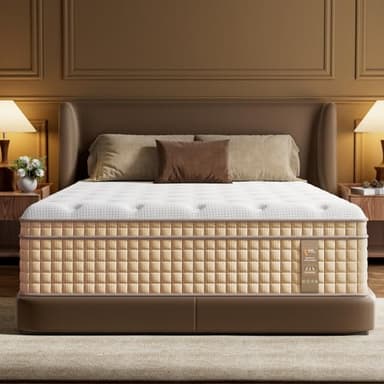 BedStory Firm Queen Mattress, 14 Inch Hybrid Mattresses in a Box with Cooling Gel & Pocket Springs for Back Pain Relief and Couples, CertiPUR-US Certified, Fiberglass-Free - Image 1