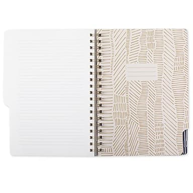 Fringe Studio Large Tab Notebook,Tribal Lines, Flexible Paperback Cover, College Ruled, 5 Subject/Die-Cut Dividers, 7.25" X 10", 180 Lined Pages (343007), Multicolor - Image 5