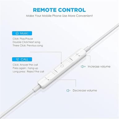 2 Packs USB C Headphones for iPhone 17/16/15 Pro Max Plus Type C Earphones with Microphone & Remote Noise Cancelling Earbuds for iPhone 17/16/15 Pro, iPad, Galaxy S23/S22/S21/S20/Ultra Note 10/20 - Image 2
