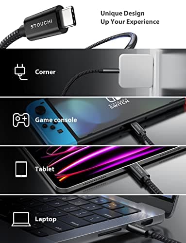 Stouchi USB C Extension Cable 10FT/3M, USB C Extension Cable Type C 3.1 Male to Female Fast Charging & Audio Data Transfer for Galaxy S22, iPad mini/Pro, MacBook Air M2/ M1 Mac mini/Pro, Mag- Safe - Image 7