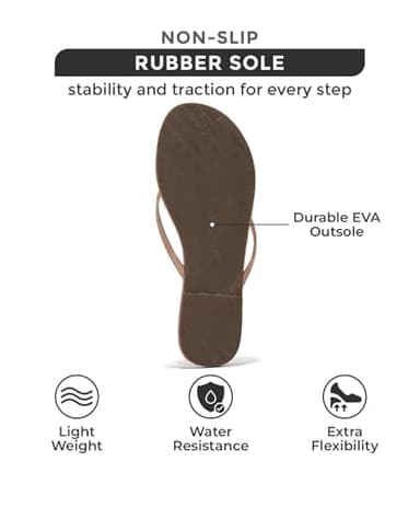 Project Cloud Flip Flops for Women - Memory Foam Flats Summer Sandals for Women 2025 - Vegan Leather Lightweight Womens Sandals Summer Beach Essentials Slides (Foundations, TAUPEPA, 10) - Image 4