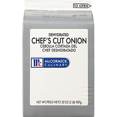 McCormick Culinary Dehydrated Chef's Cut Onion, 2 lb - One 2 Pound Container of Dehydrated Chopped Onions, Use as Fresh Onion Substitute - Perfect in Soups, Dips, Meatloaves and Stews - Image 2