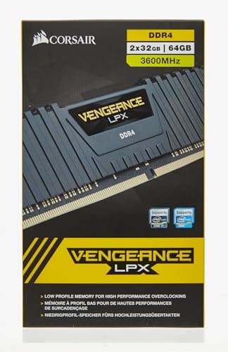 CORSAIR VENGEANCE LPX DDR4 RAM 64GB (2x32GB) 3600MHz CL18-22-22-42 1.35V Intel AMD Desktop Computer Memory - Black (CMK64GX4M2D3600C18) - Image 6