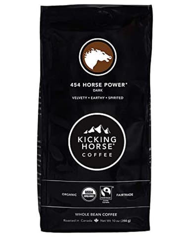 Kicking Horse Coffee, 454 Horse Power, Dark Roast, Whole Bean, 10 oz - Certified Organic, Fairtrade, Kosher Coffee 10 Ounce (Pack of 6) - Image 2
