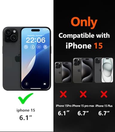 Diverbox for iPhone 15 Case [Compatible with MagSafe] [Shockproof] [Dropproof] [with Screen Protector ] Heavy Duty Protection Phone Case Cover for Apple iPhone 15 2023 6.1 inch (Dark Green) - Image 2