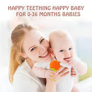 Teething Toys (5 Pack) - Tinabless Infant Teething Relief Toys&Teething Mitten Set, Food Grade Silicone Anti Dropping Wrist Hand Teethers Baby Chew Toys for Sucking Needs, Silicone Baby Teethers(Pink) - Image 7